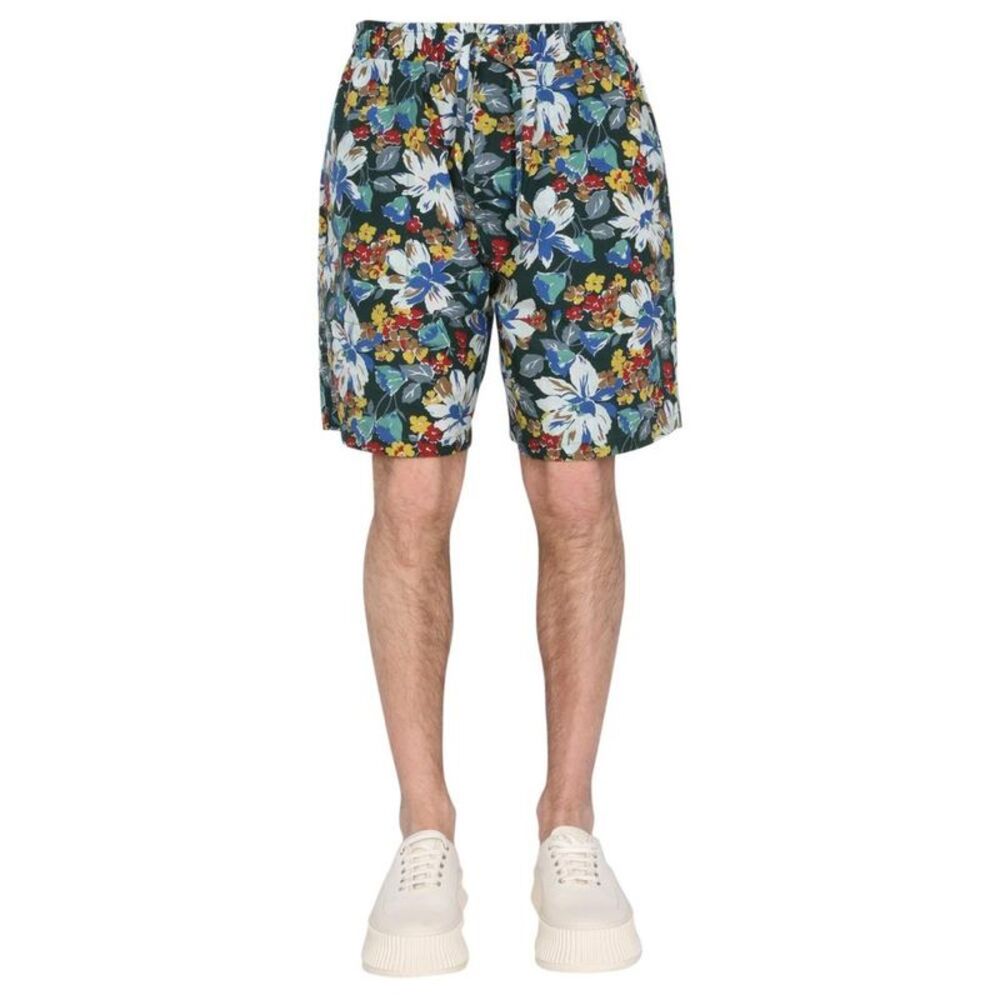 YMC Floral Print Relaxed Fit Shorts Men MULTICOLOUR Pants